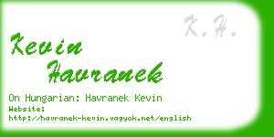 kevin havranek business card